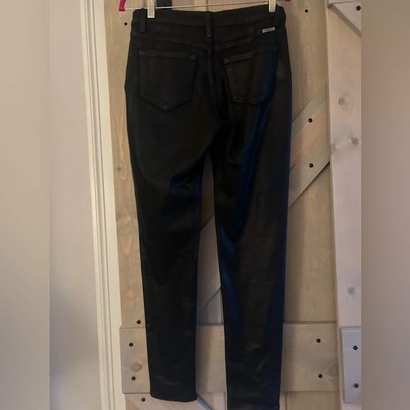 LIKE NEW Kancan Coated Side Button Skinny Jeans - Picture 3 of 5